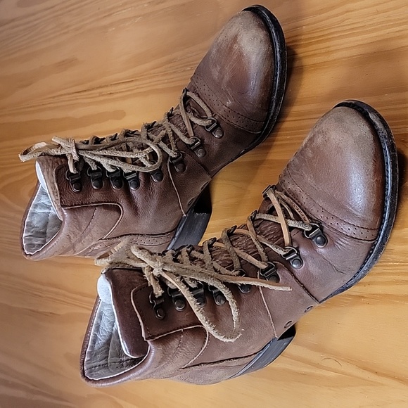 Freebird by Steven Shoes - Freebird by Steven Gage Boots, Brown Leather, 10